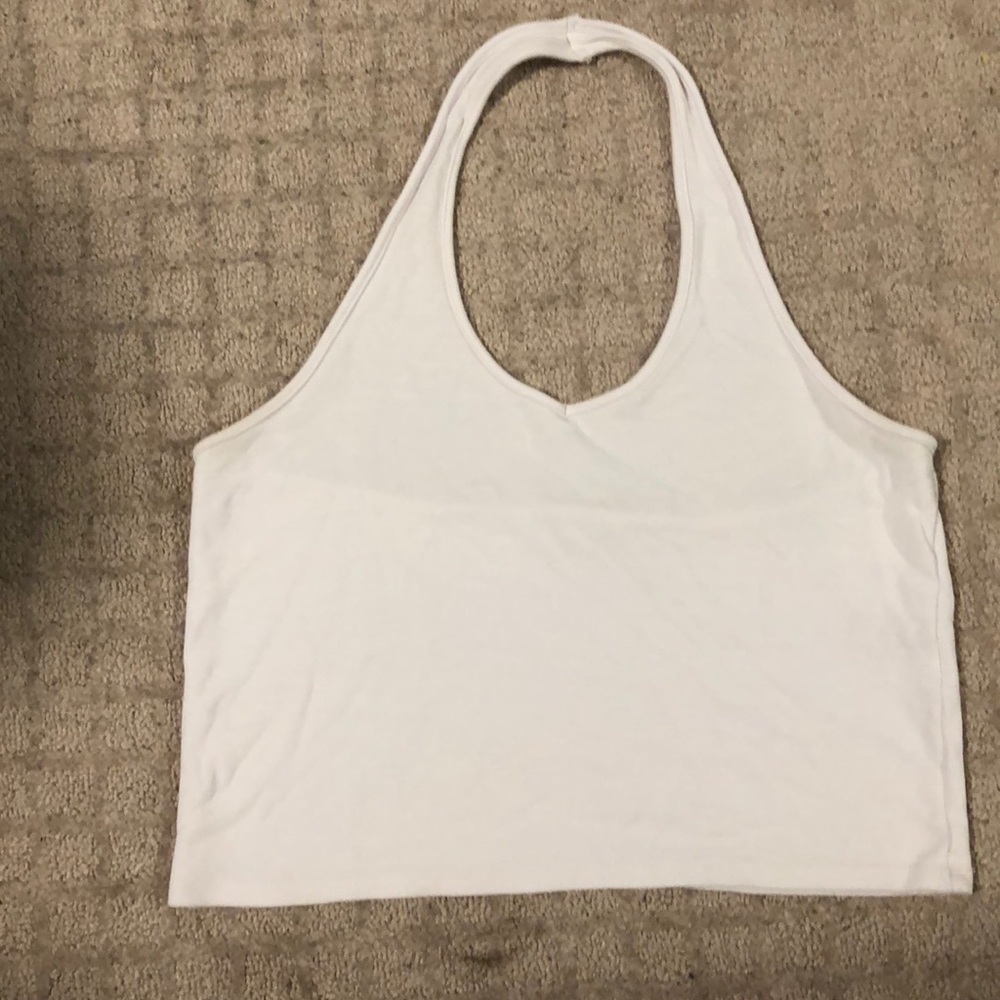 White Halter Top